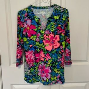 Lilly Pulitzer Karina 3/4 sleeve Tunic.